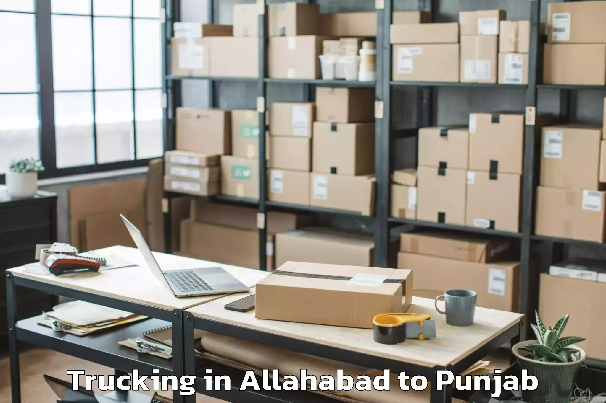 Book Allahabad to Mansa Trucking